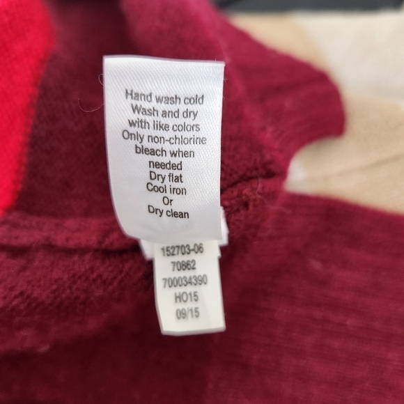 Athleta 100% Cashmere striped Pullover Sweater Size Small - Picture 4 of 7